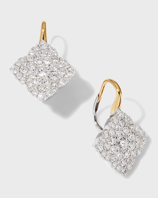 Frederic Sage Metallic Fleur D'amour Diamond Earrings