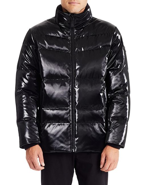 mens shine puffer jacket