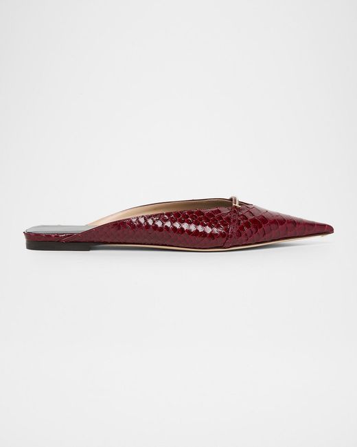 Tom Ford Multicolor Croc-Effect Leather Flat Mules