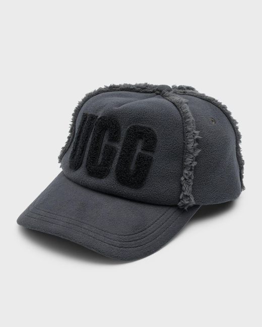 Ugg Black Logo Fleece Baseball Cap