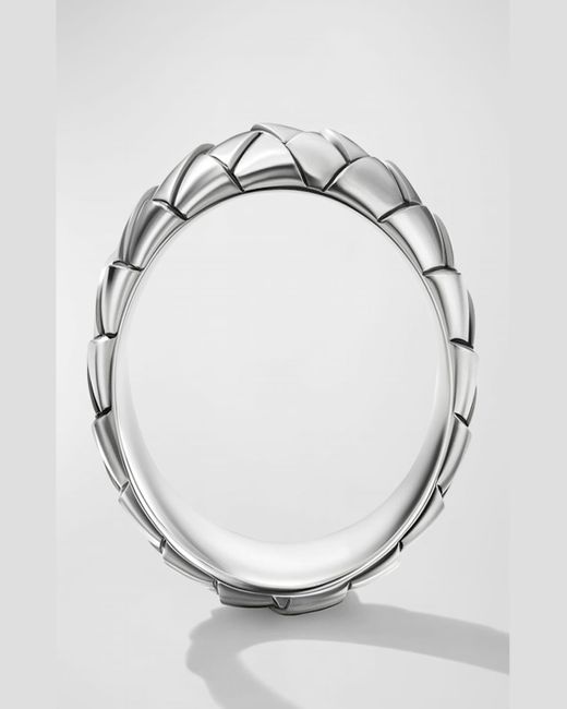 David Yurman Metallic Cairo Wrap Band Ring In Silver, 8mm for men