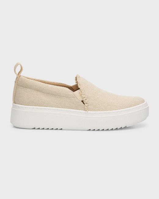 Eileen Fisher Natural Pall Canvas Slip-On Sneakers