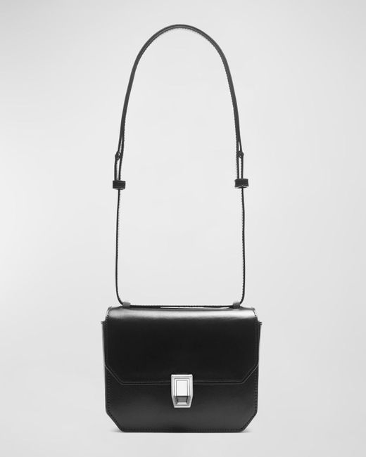 Rag & Bone Max Small Flap Leather Crossbody Bag in White Lyst