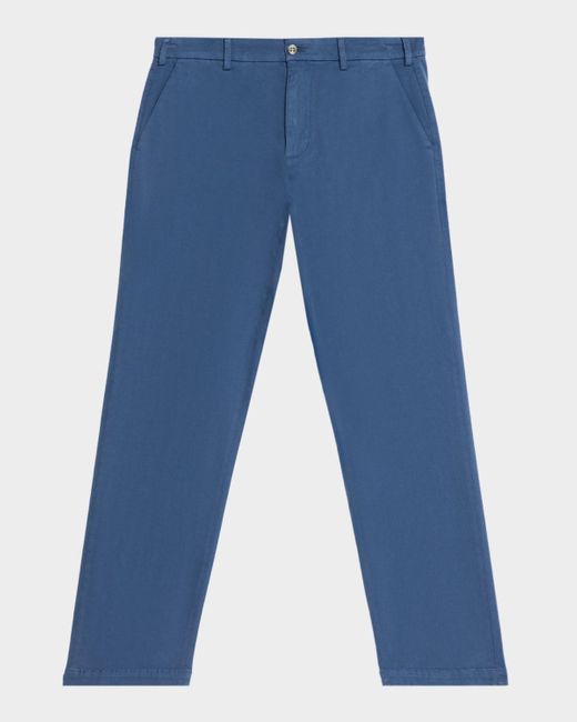 Peter Millar Blue Flat Front Trousers for men