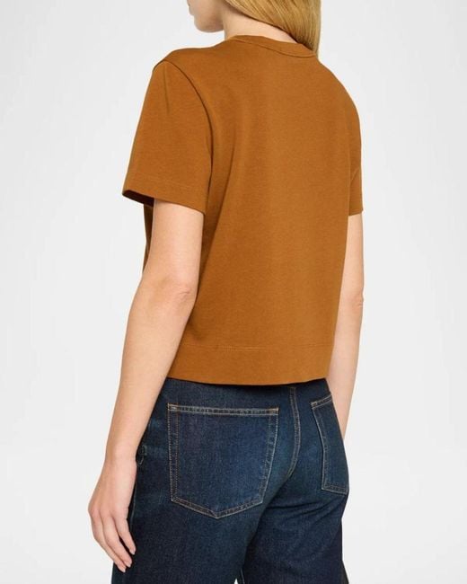 FRAME Brown The Boxy Tee