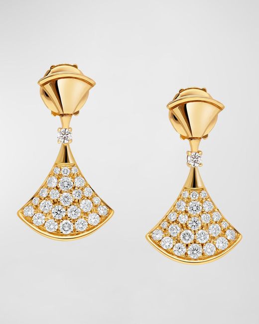 BVLGARI Metallic Divas Dream 18k Yellow Gold Diamond Earrings