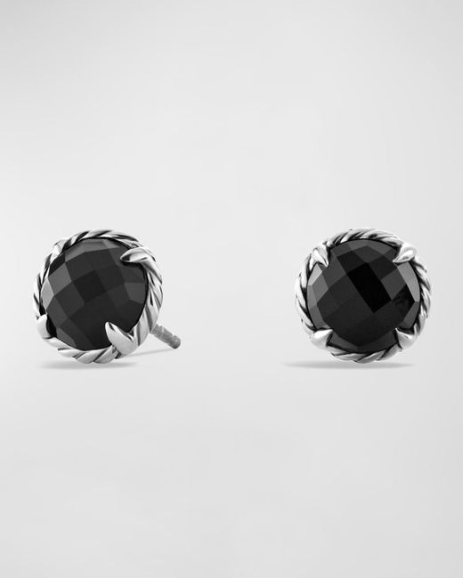 David Yurman Black Petite Chatelaine Stone Earrings