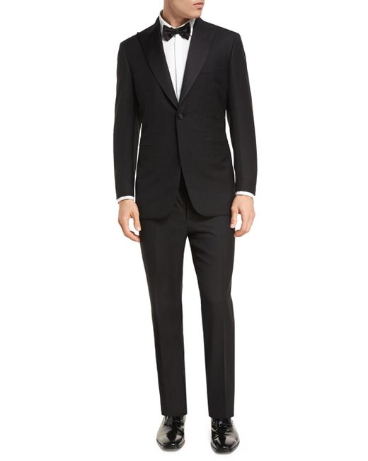 Brioni Black Two-piece Wool Tuxedo Suit for men