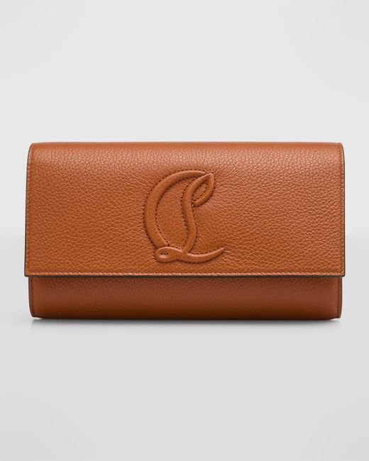 Christian Louboutin Brown By My Side Wallet On Chain