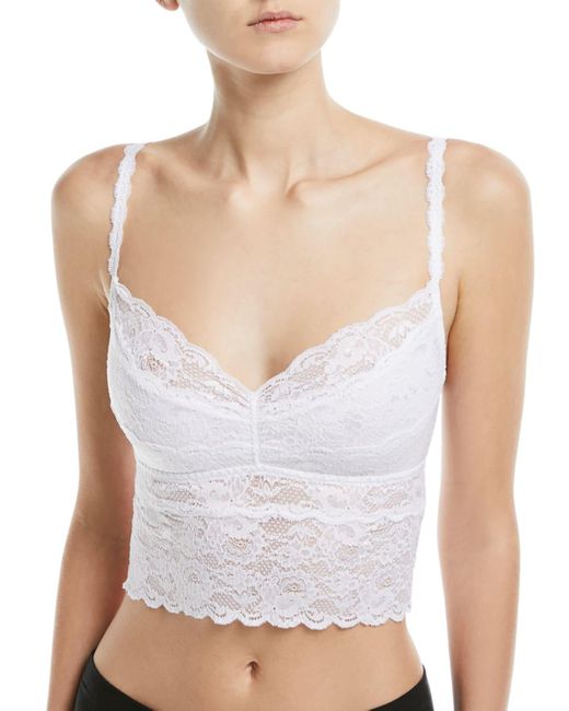 Cosabella White Never Say Never Cropped Lace Camisole