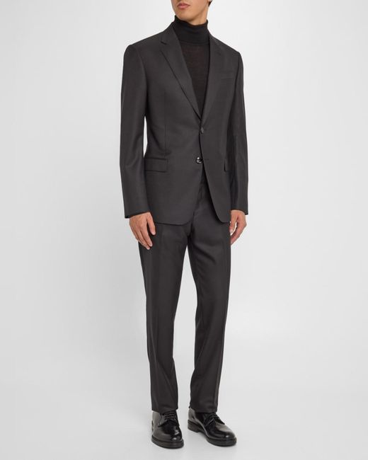 Giorgio Armani Soft Basic Two-piece Suit, Black for men