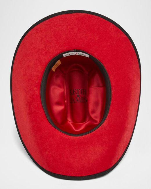 Keith James Black Apos;S Wool Western Hat for men