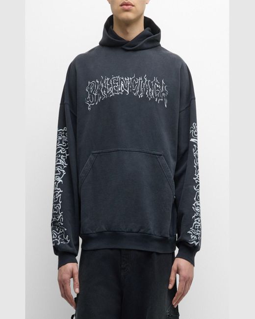 【BALENCIAGA】DIY L OUTLINE HOODIE オーバーサイズ ロゴ BALENCIAGA】DIY METAL OUTLINE HOODIE オーバーサイズ ロゴ