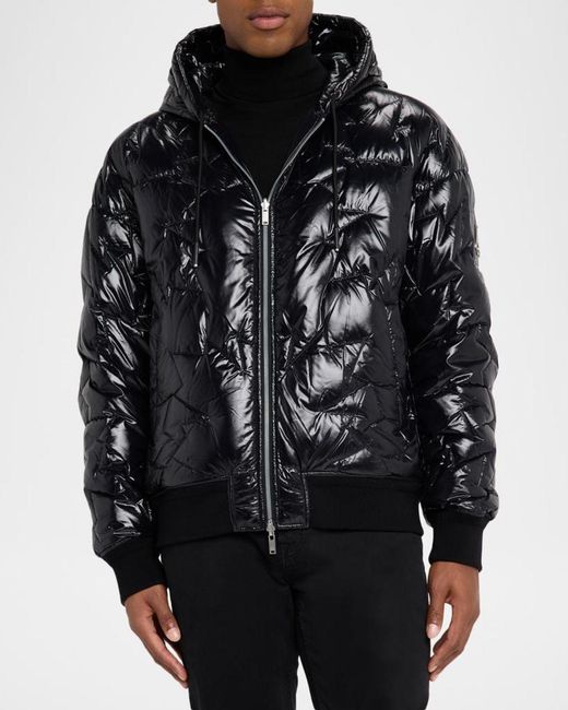Moose Knuckles Black Apos;S Briar Hoodie Down Jacket for men