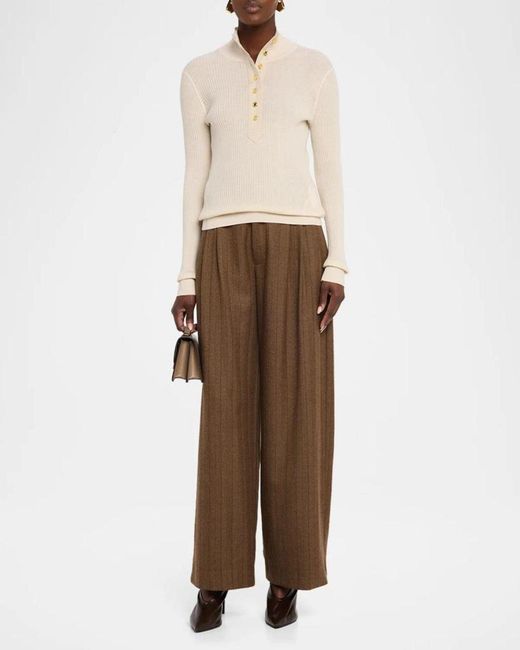 Rag & Bone Brown Lawrence Tailored Wool Pants