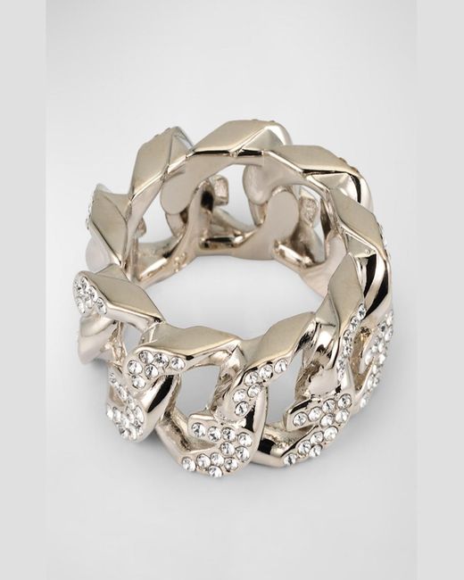 Givenchy Metallic G-Chain Crystal Ring