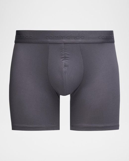 Commando Blue Apos;S Micro-Modal Boxer Briefs for men