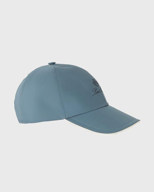 Loro Piana Blue Windmate Storm System Baseball Hat for men
