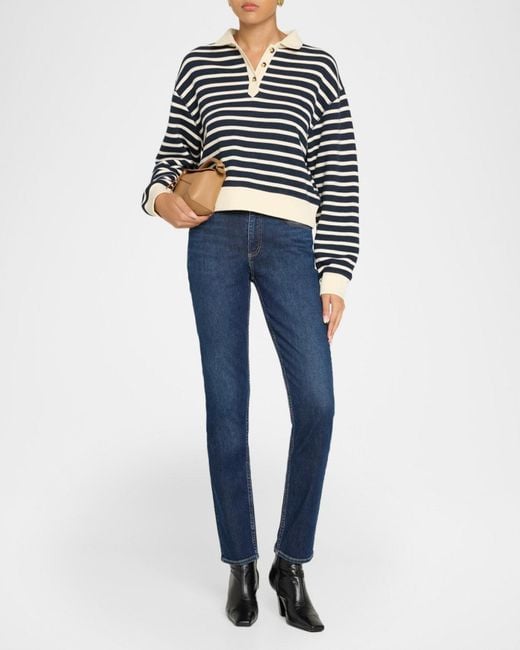 Rag & Bone Blue Sutton Cigarette Jeans