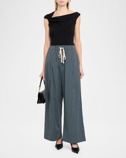 A.L.C. Black Cece Twisted Knit Tee
