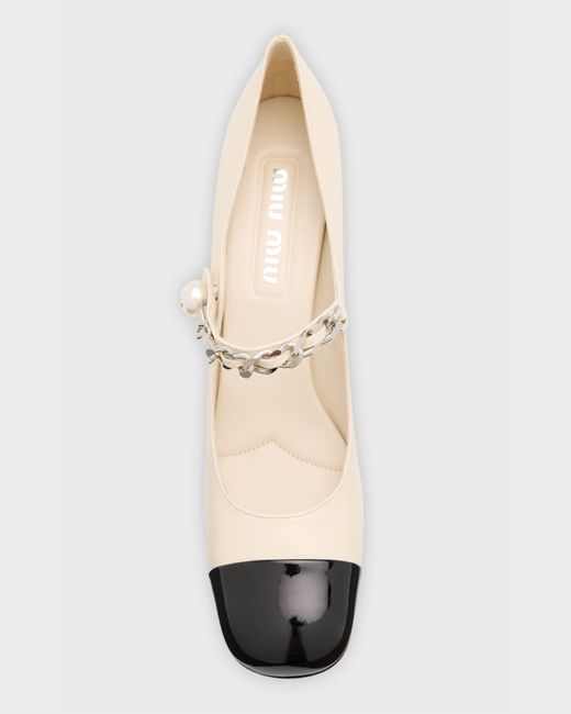 miu miu glitter mary jane pumps