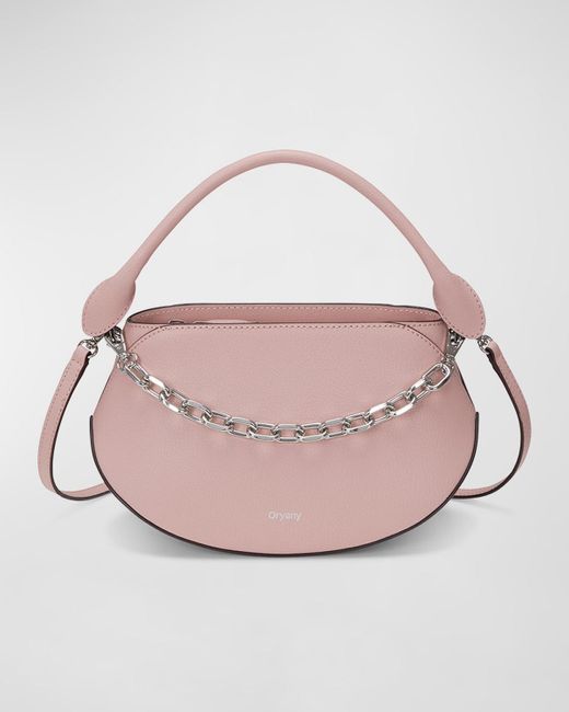 orYANY Pink Flor Mini Leather Top-Handle Bag