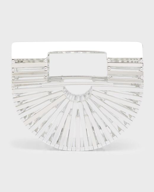 Cult Gaia White Nano Ark Top-handle Bag