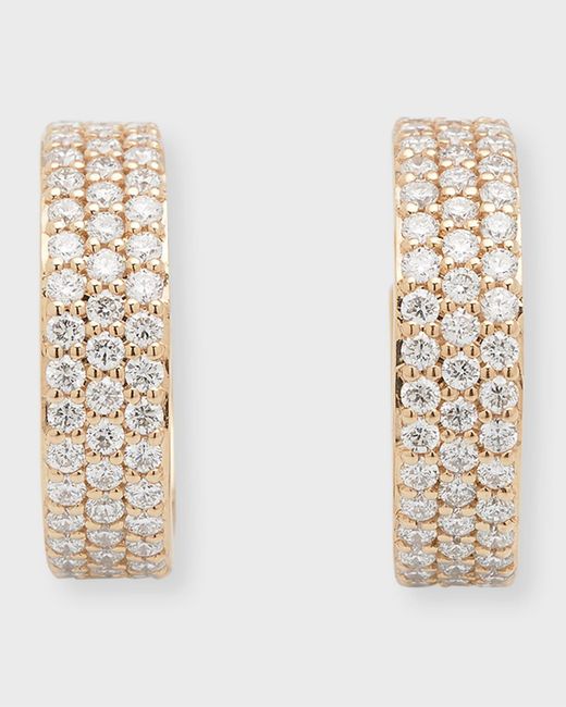 Lana Jewelry Metallic Flawless 15mm Diamond Vanity Huggies