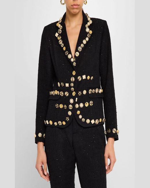 Libertine Black Button Luxe Short Jacket