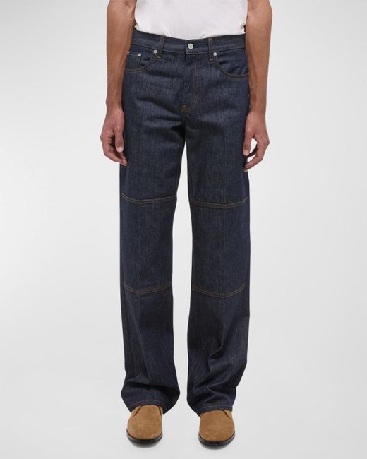 Helmut Lang Blue Raw Denim Carpenter Jeans for men