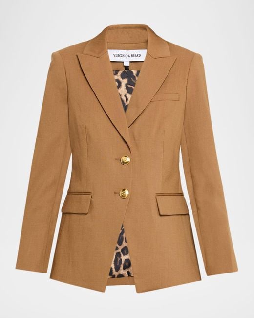 Veronica Beard Brown Izara Dickey Jacket