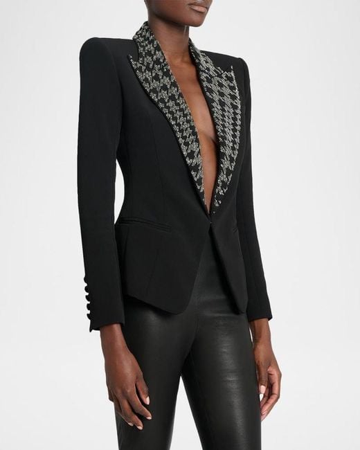 Balmain Black Embroidered 6-Buttons Jacket