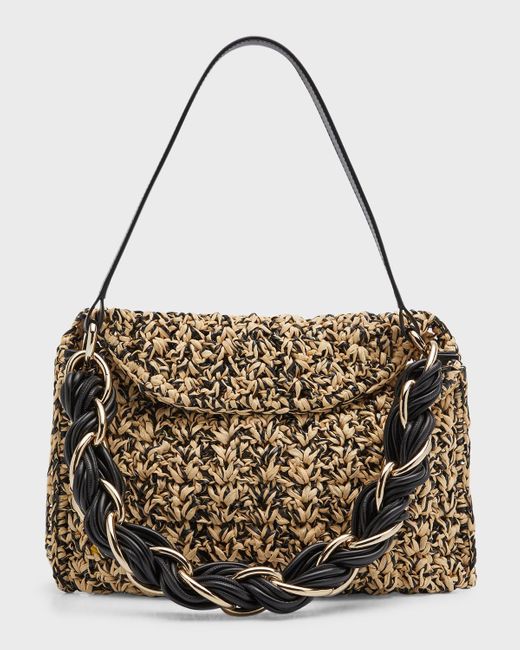 Proenza Schouler Metallic Braid Crochet Shoulder Bag