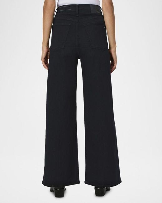Rag & Bone Black Flexi Sofie High-Rise Ankle Jeans