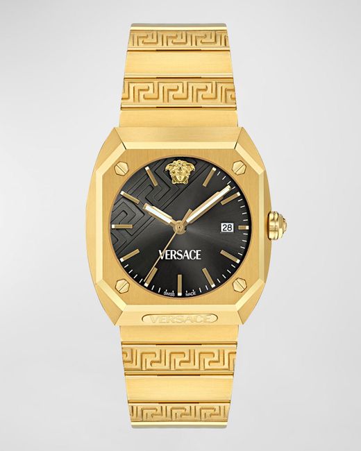 Versace Metallic Antares Ip Bracelet Watch, 44X41.5Mm for men