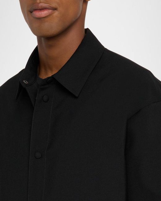 DSquared² Black Apos;S Logo-Embroidered Wool-Blend Coach Jacket for men