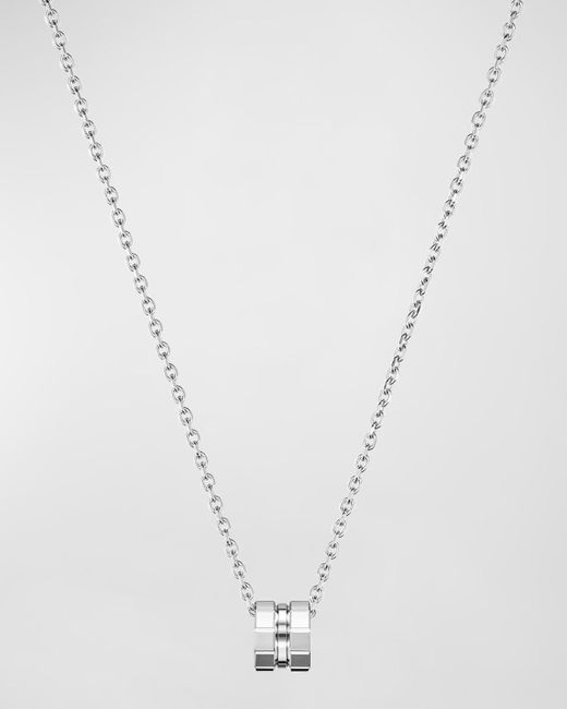 Chopard Ice Cube 18k White Gold Pendant Necklace
