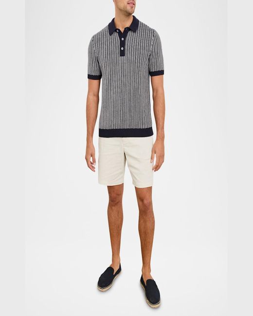 Rails White Silas Knit Button-Down Shirt for men