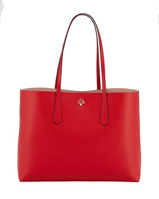 Kate Spade Red Molly Large Leather Tote