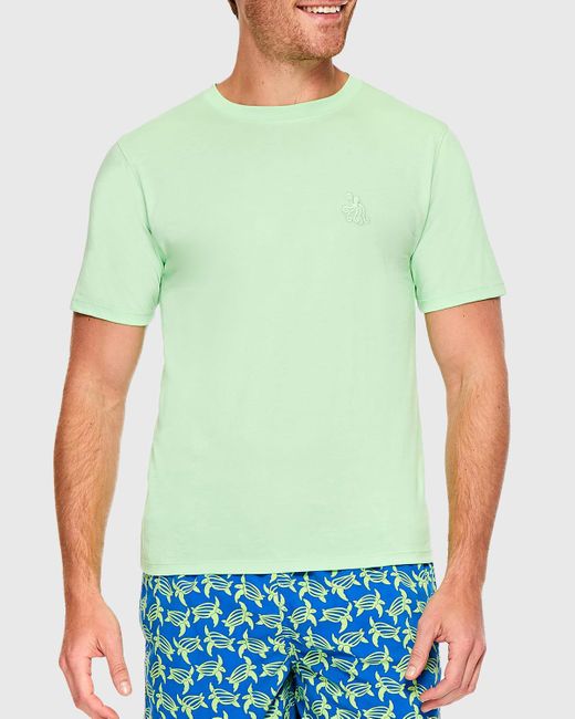 Tom & Teddy Green Octopus Pima Cotton T-Shirt for men