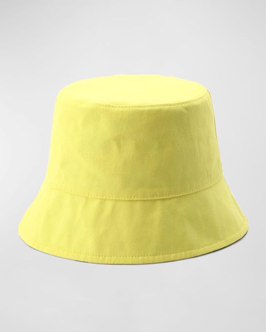 Kate Spade Yellow Lemon Toss Reversible Bucket Hat