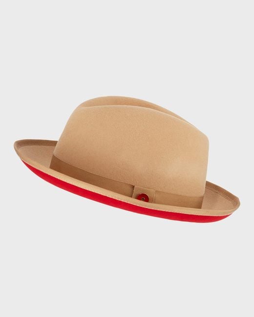 Keith James Natural Apos;S King Fedora Hat for men