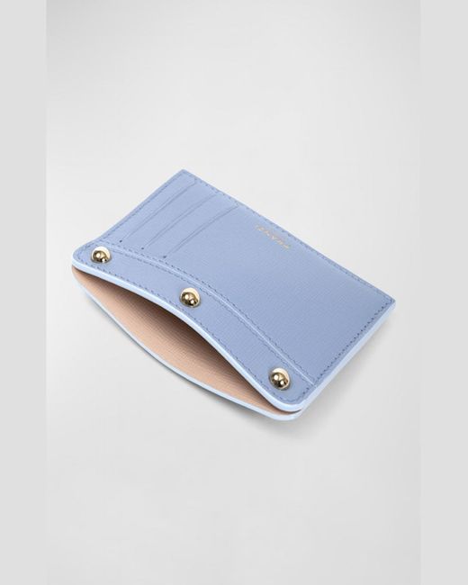Franzi Blue Luisa Leather Card Holder