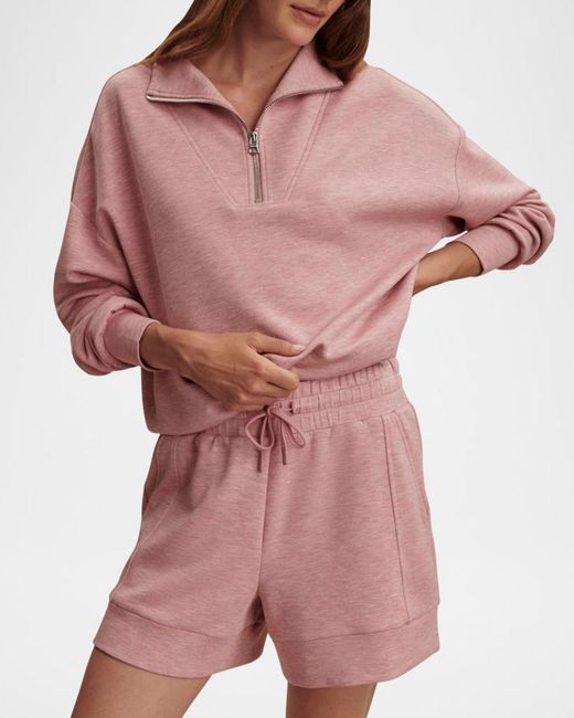 Varley Pink Atrium Drawstring Shorts