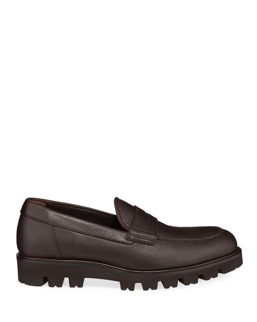 vince comrade leather penny loafer