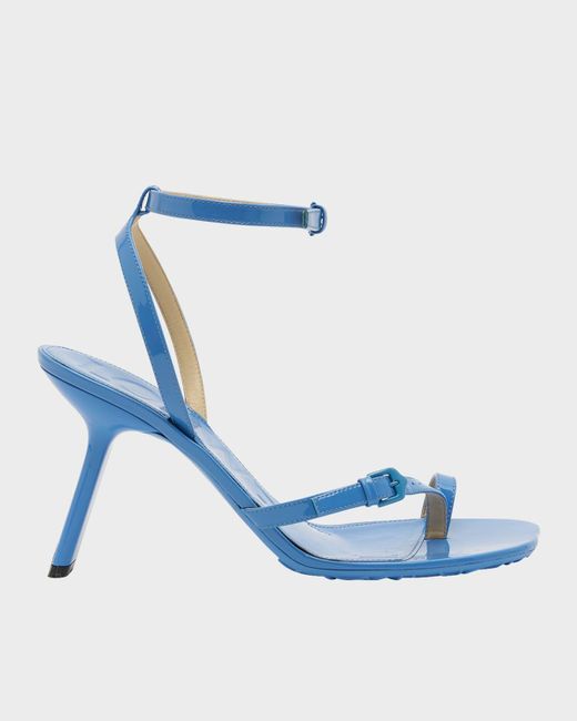 Loewe Blue Petal Thong Ankle-Strap Sandals