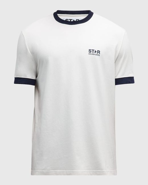 Golden Goose Deluxe Brand White Star Logo T-shirt for men