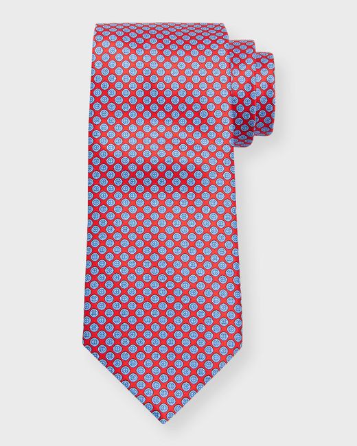 Stefano Ricci Purple Silk Multi-Circle Tie for men
