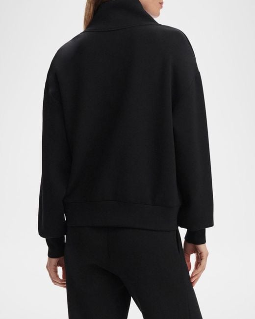 Varley Black Davidson Partial-Zip Sweatshirt