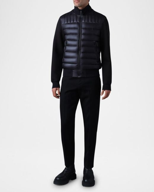 Mackage Black Apos;S Collin Mixed-Media Down Jacket for men